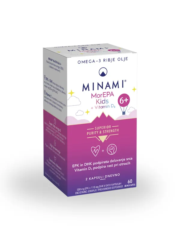 Product MorEPA Kids + Vitamin D3 6+, prehransko dopolnilo Image